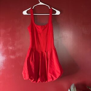 Red Sleeveless Dress
